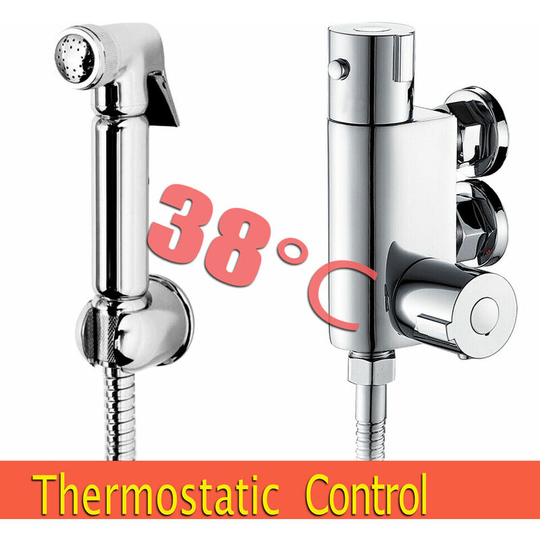 Thermostatic Mixer Bidets Toilet Valve Hand Held Douche Kit Muslim Spray Shower