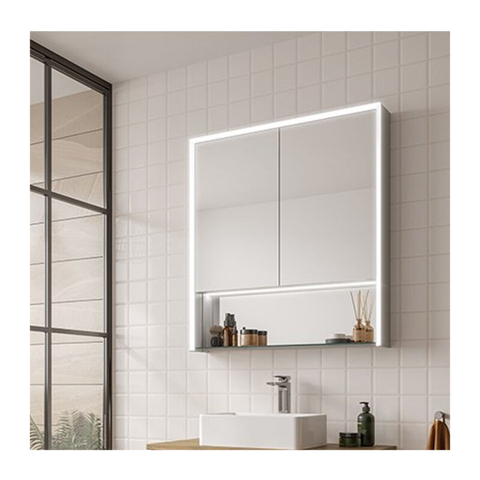 Verve 80 led Double Door Bathroom Cabinet 900mm h x 800mm w - HIB