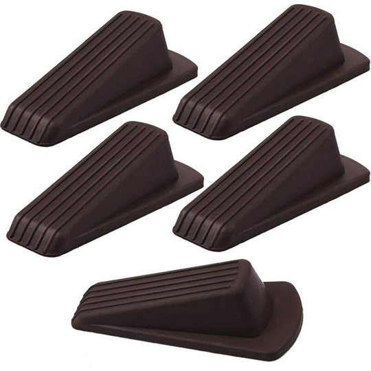 Sunflowergb - Premium Rubber Door Stopper Set of 5 - Universal Door Stopper, Flexible, Stable and Anti-Scratch