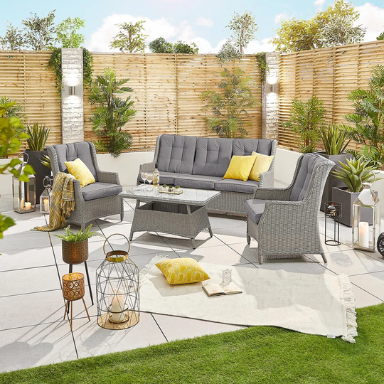 Heritage Thalia Sofa Set - 3 Seater - Slate Grey Allysha