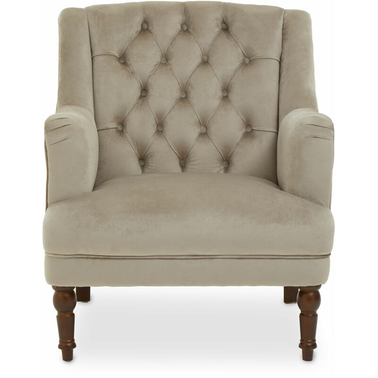 Lily Mink Velvet Armchair - Premier Housewares
