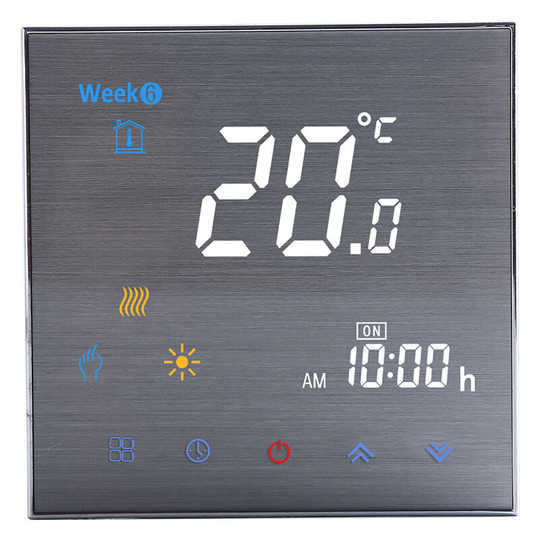 Asupermall - BTH-3000L-GA Water Heating Thermostat Digital Temperature Controller Large lcd Display Touch Button Control 5A ac 95-240V,model:White ga