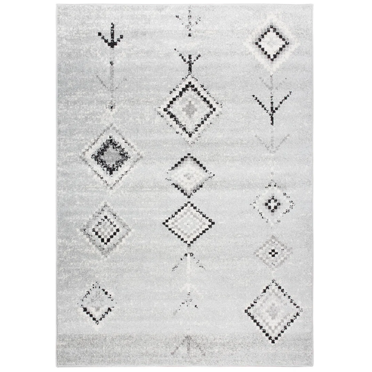 Gorou Flatweave Grey/Black Rug