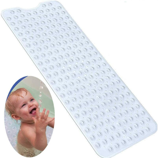 Anti-slip safety bathtub carpet, extra long non-slip bathtub carpets, antibacterial-mold shower mat, very long, ideal for children