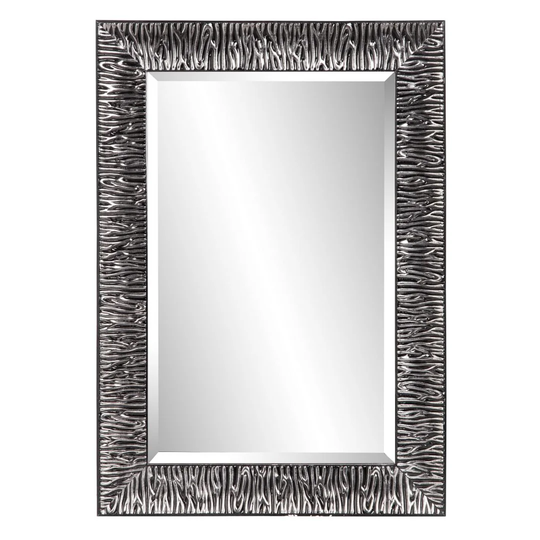 Anniston Wood Framed Wall Mounted Full Length Mirror in Black