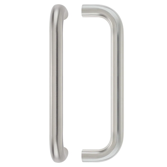 22Mm D Pull Handle - 300Mm Centers - Grade 201 - Bolt Through Fixings