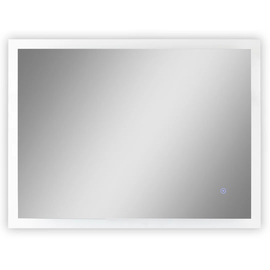 Aaldrik Lighted Metal Framed Wall Mounted Bathroom Mirror in White