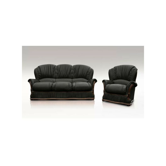 Delaware Sofa Set 3 Seater + Armchair Genuine Italian Leather Sofa Suite Offer
