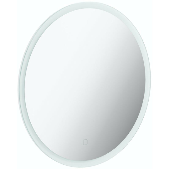 Mayne round led illuminated mirror 500mm with demister - Silver - Mode
