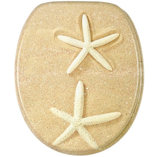 Sea Stars Elongated Toilet Seat