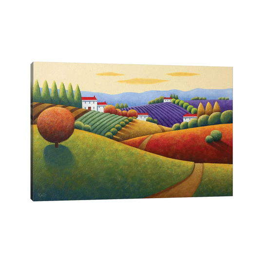 Fields of Tuscany by Anvil Artworks - Wrapped Canvas Graphic Art