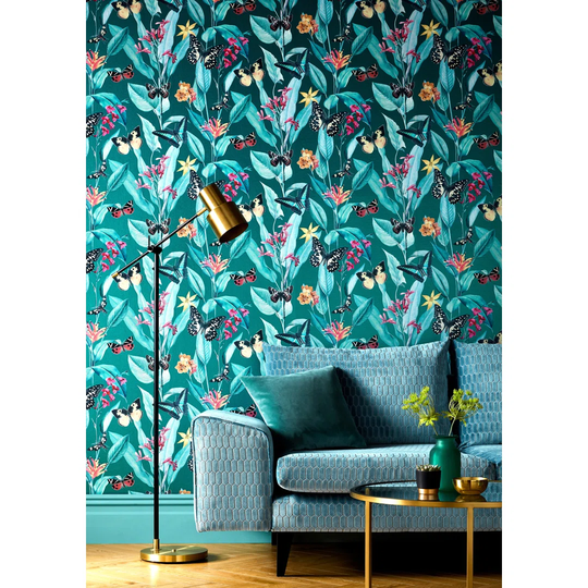 Pitcock 10.05m x 53cm Textured Metallic Finish Wallpaper Roll