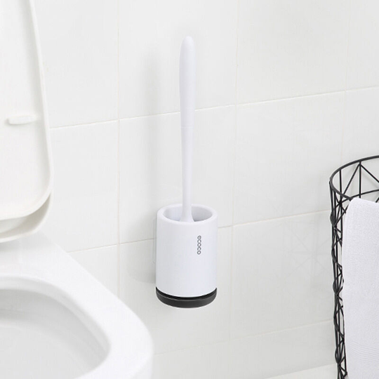 Bette Toilet Brush Antibacterial Silicone Toilet Brush Toilet Brush Set Long Handle Toilet Brush (Wall Style)