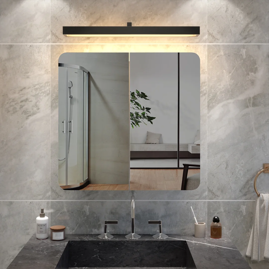 Caslyn 68cm x 66cm Surface Mount Mirror Cabinet