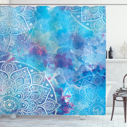Berfu Polyester Shower Curtain Set