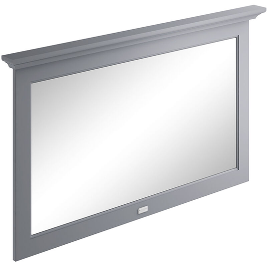Flat Bathroom Mirror 1200mm Wide - Plummett Grey - Bayswater