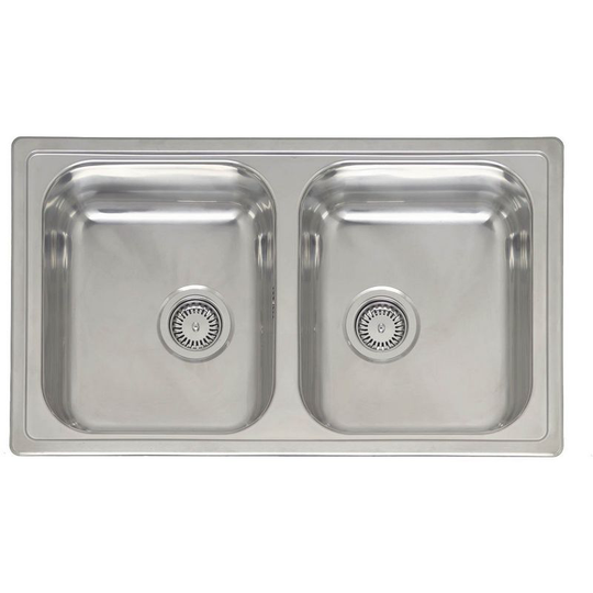 Reginox Diplomat 20 Stainless Steel 2 Bowl Inset Kitchen Sink