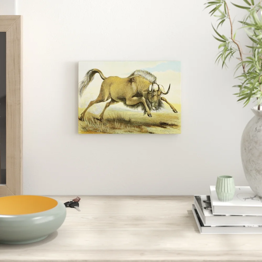 'Vintage Natural History Gnu' Graphic Art