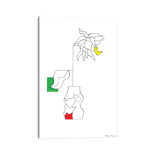 Fleur De Caractère by Hildegarde Handsaeme - Wrapped Canvas Graphic Art