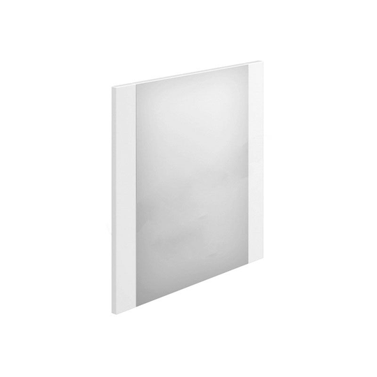 Nevada Square Bathroom Mirror 600mm Wide White - Duchy
