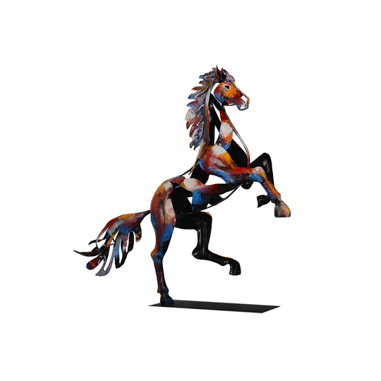 Warlo Reared up Horse Figurine