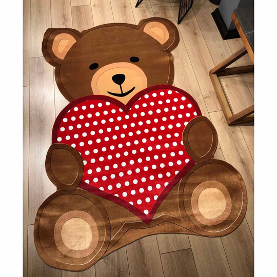 Cordon Brown/Red Rug