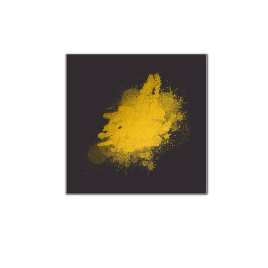 Yellow Splash - Wrapped Canvas Painting