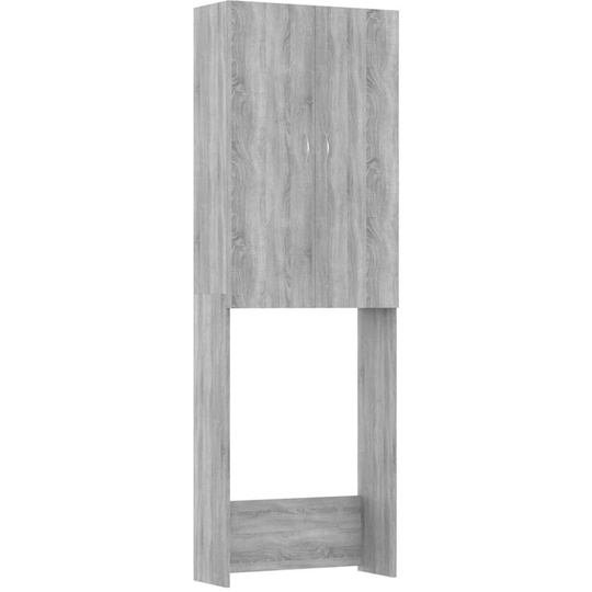 Washing Machine Cabinet Grey sonoma 64x25.5x190 cm vidaXL - grey sonoma