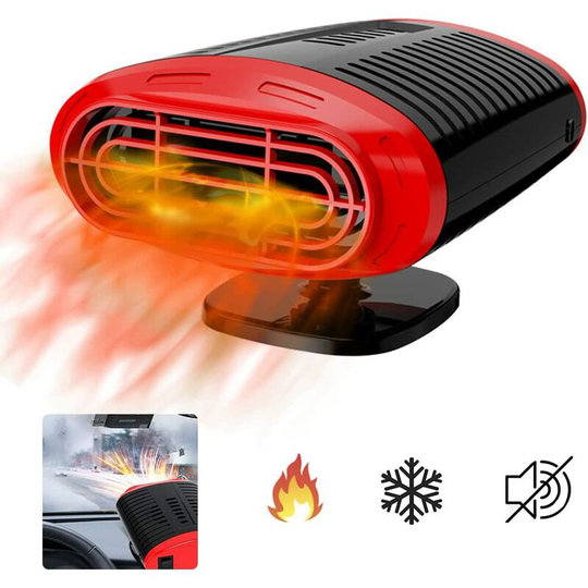 Car Heating Windshield Deficiency, Portable Car Cooler, Car Heating Cigarette Lighter with 360 Degree Rotary Stand