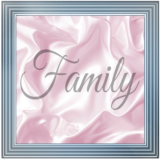 Family - Picture Frame Typography