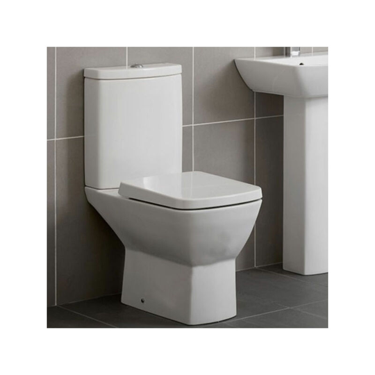 Duchy - Jasmine Close Coupled Toilet with Push Button Cistern - Soft Close Seat