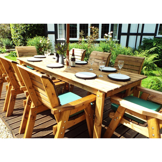 Finney 8 Seater Dining Set with Cushions