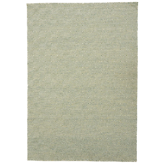 Loiret Handmade Kilim Wool Olive Rug