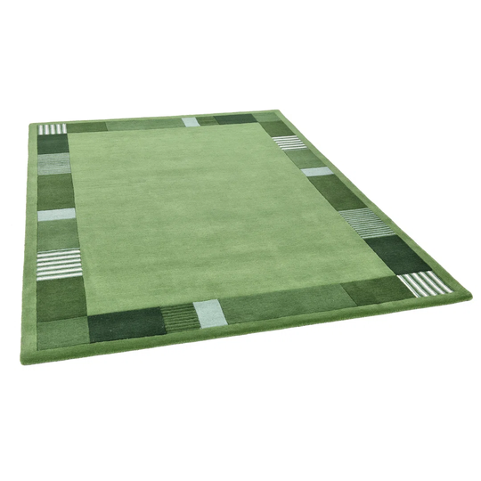 Royal Nepali Hand Tufted Wool Green Rug