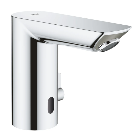 GROHE Bau Cosmopolitan E touchless basin mixer with mixing device. Chrome water-saving tap with infrared sensor technology. 36451000