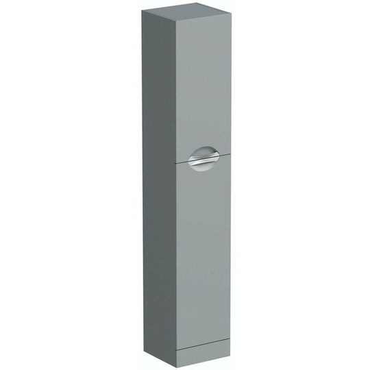 Elsdon stone grey tall storage unit 1900 x 350mm - Grey - Orchard