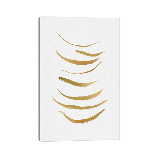 Gold Abstract by Orara Studio - Wrapped Canvas Graphic Art Print
