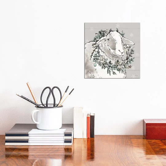 Modern Farmhouse XIII Snowflakes - Wrapped Canvas Painting