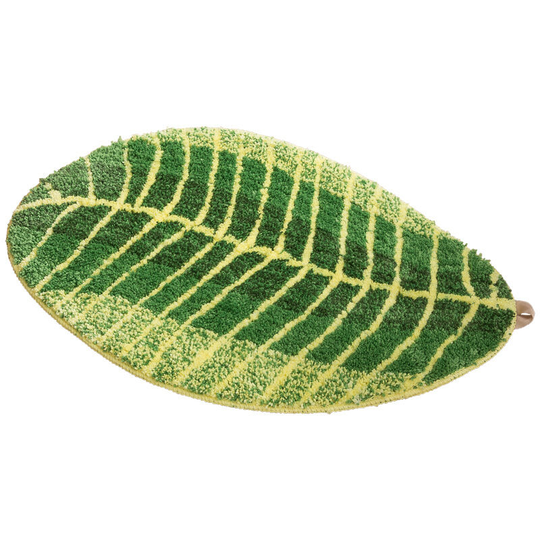 Betterlifegb - bette Soft Plush Bathroom Rug - Leaves Floor Shape Anti-Slip Water Absorption Carpet for Bedroom Kitchen Bathtub Door 45 * 75cm