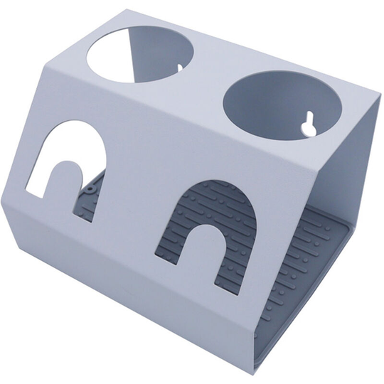 Drainer for Soda Bottles Aluminum Bottle Holder for Soda Bottles with Lid Holder Drain Pad for 2 Bottles,model: white-type 1-for 2 bottles - model: