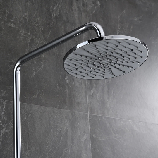 9 Inch Round Thermostatic Shower Mixer 2 Heads Luxury