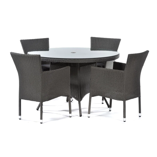 Bierman 4 Seater Dining Set with Cushions