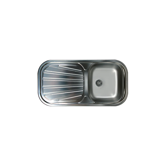 Navin 86cm x 43.5cm 1 Bowl Inset Kitchen Sink