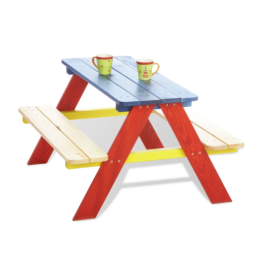 Relax Nicki Table with Attached Benches