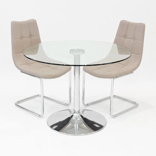 Alaric Dining Set with 2 Chairs