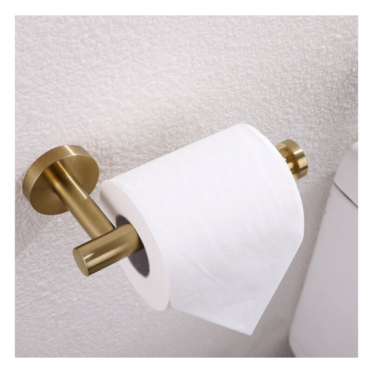 Paper towel rack Wall-mounted towel rack Wall-mounted paper towel rack sus 304 Stainless steel (Golden) (