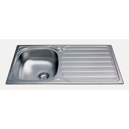 86cm x 50cm Single Bowl Inset Kitchen Sink