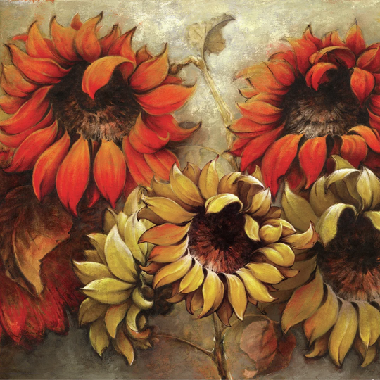 Sunflowers III - Wrapped Canvas Painting Print
