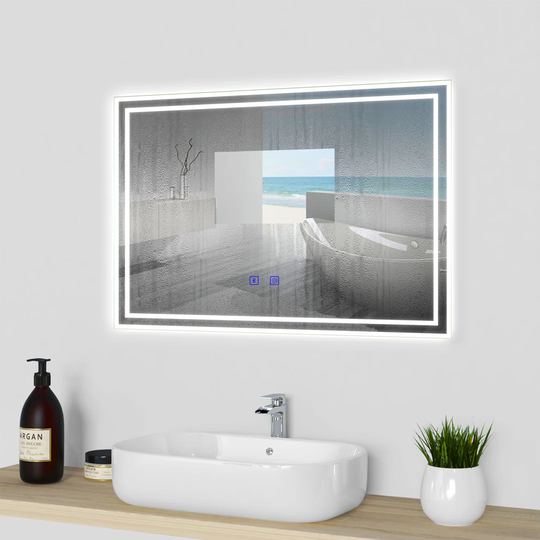 Adamantia Lighted Wall Mounted Bathroom Mirror