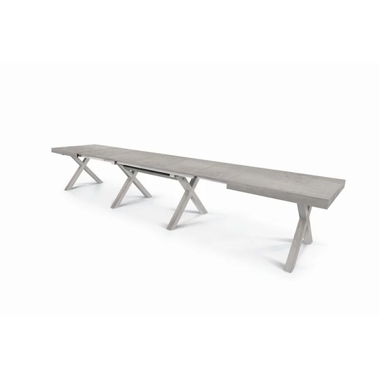 Boettcher Table In Beton Melamine Wood Extensible (Legs X)